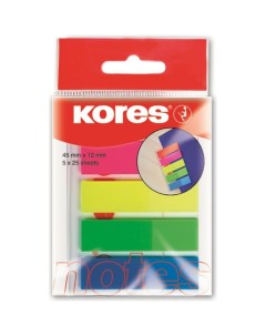 Пластиковые клейкие закладки Kores