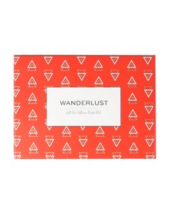 WANDERLUST Подарочный набор Saffiano Bright Red Комплект визитница обложка на паспорт Л'этуаль