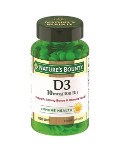 Витамин D3 400 МЕ 250 мг Nature’s bounty