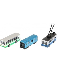 Набор моделей Городской транспорт 8 см 3 шт Технопарк