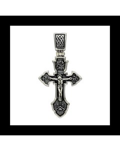 Крест из чернёного серебра Sokolov