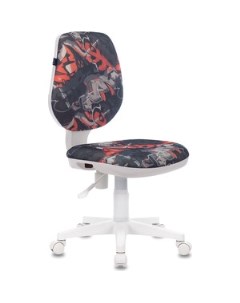 Кресло офисное Fancy MG 201W без подлокотников пластик белый с рисунком Graffity 532415 Brabix