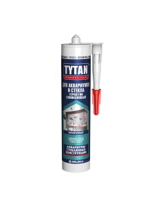 Герметик силиконовый Professional для аквариумов и стекла 280 мл бесцветный Tytan