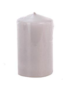 Свеча столбик 7х12 см серый Lumi