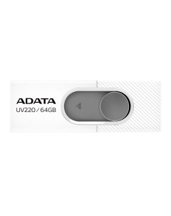 Флешка 64GB ADATA UV220 USB 2 0 белый серый AUV220 64G RWHGY Adata
