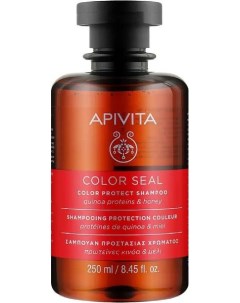 Шампунь для окрашенных волос с протеинами киноа и медом Apivita Апивита фл 250мл Uriage lab.