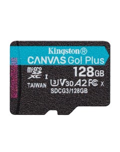 Карта памяти 128Gb MicroSDHC 170R A2 U3 V30 Canvas Go Plus SDCG3 128GBSP Kingston