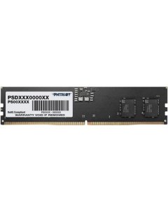 Оперативная память для компьютера 32Gb 1x32Gb PC5 44800 5600MHz DDR5 DIMM CL46 Signature PSD532G5600 Patriòt