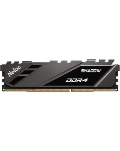 Модуль памяти DDR 4 DIMM 8Gb PC28800 3600Mhz Shadow NTSDD4P36SP 08E C18 Grey с радиатором Netac