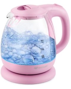 Чайник электрический КТ 653 2 1100 Вт розовый 1 л пластик стекло Kitfort
