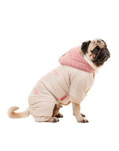 Комбинезон с капюшоном для собак XL бежевый девочка Petmax