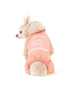 Комбинезон с капюшоном для собак S розовый девочка Petmax