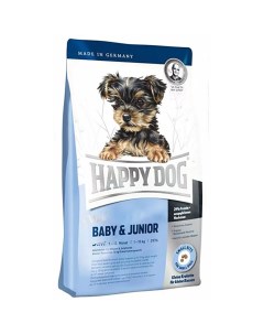 Mini Baby and Junior корм для щенков мелких пород собак до 10 12 месяцев беременных и кормящих собак Happy dog