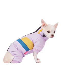 Комбинезон на молнии для собак S фиолетовый девочка Petmax