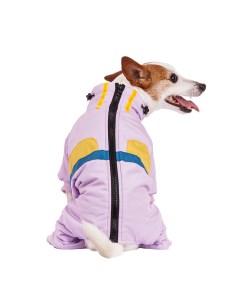 Комбинезон на молнии для собак XL фиолетовый девочка Petmax