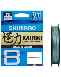 Леска Kairiki 8 PE плетеная 0 06мм 150м 5 3кг мультиколор Shimano