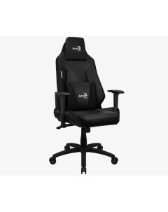 Кресло для геймера ADMIRAL Smoky Black 150кг искуственная кожа 2 подушки 2D подлокотник Aerocool