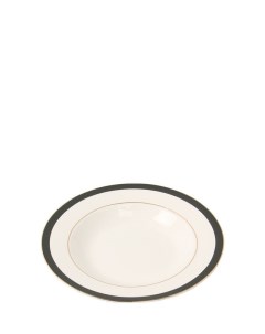 Фарфоровая суповая тарелка Nbc Filo Nero 22 см Coincasa