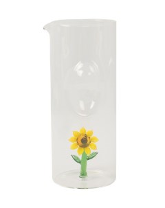 Кувшин стеклянный Yellow Flower Coincasa