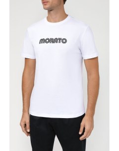 Хлопковая футболка с принтом Antony morato