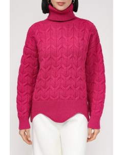 Шерстяной свитер фактурной вязки Belucci