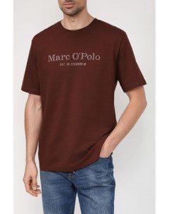 Хлопковая футболка с логотипом бренда Marc o'polo