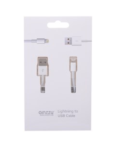 Кабель Lightning GC 501W для iphone 5 USB кабель 1 0 м белый Ginzzu