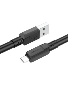 Кабель USB Micro USB 2 4A 1м черный BX81 6974443386073 Borofone