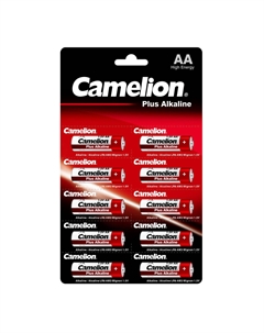 Батарейка Plus АА пальчиковая LR6 1,5 В (120 шт.) (LR6-BP1x10P) Camelion