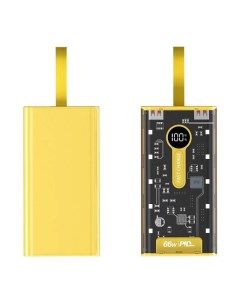 Внешний аккумулятор pd20w 10000 мА ч для мобильных устройств желтый Uniean