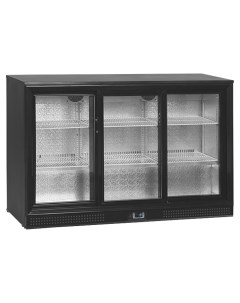 Холодильная витрина DB300S 3 черный Tefcold