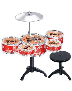 Барабанная установка из 5 барабанов тарелки и палочек Тусик
