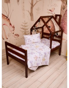 Комплект постельного белья для детской кроватки 160x80 Мишки 349 Сонный гномик