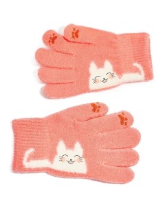 Перчатки детские Котик розовый 13 Baziator