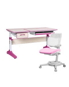 Комплект Uniqa Lite парта клен розовый кресло Armata Duos розовый Anatomica