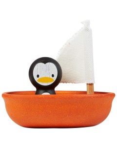 Игровой набор Лодка и пингвин Plan toys