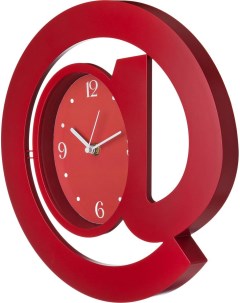 Часы Собачка настенные кварцевые 30см пластик красный 220 243 Lefard