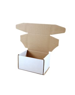 Картонная коробка шкатулка самосборная 330х330х110 белая 25 шт Nobrand