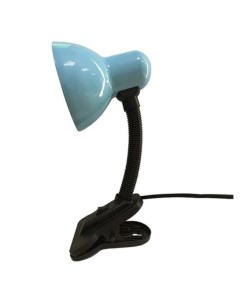 Настольный светильник на прищепке 25050 цоколь E27 голубой Rev