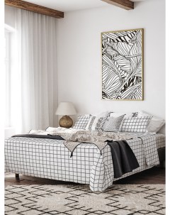 Комплект постельного белья 2 спальный Комфорт Таттерсол на белом фоне Galtex
