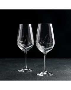 Набор бокалов для вина Турбуленция 550 мл 2 шт Crystal bohemia