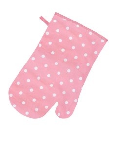 Варежка прихватка Pink polka dot горох розовый 17х30 см Guten morgen