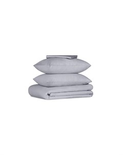 Комплект постельного белья Basic Twill цвет Серый 140x205 см Askona
