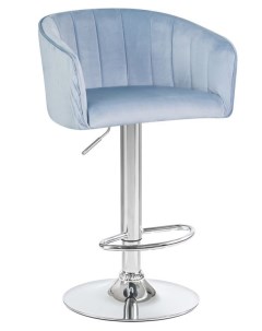 Барный стул DARCY LM 5025 grey blue хром голубой Империя стульев