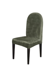 Чехол на стул с круглой спинкой Бруклин оливковый 6 шт Виктория хоум декор