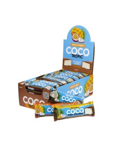 Кокосовый батончик COCO в шоколаде без сахар ассорти вкусов 30 шт Snaq fabriq
