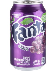 Напиток сильногазированный Grape жестяная банка 355 мл Fanta