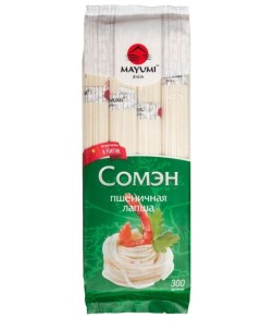 Макаронные изделия Сомэн Лапша пшеничная 300 г Mayumi
