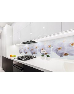 Панель интерьерная фартук кухонный Нежная орхидея 600 3000мм 0 75мм Bro decor