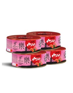 Консервы для кошек Asia Adult Тунец с креветками в желе 4 шт по 85 г Prime